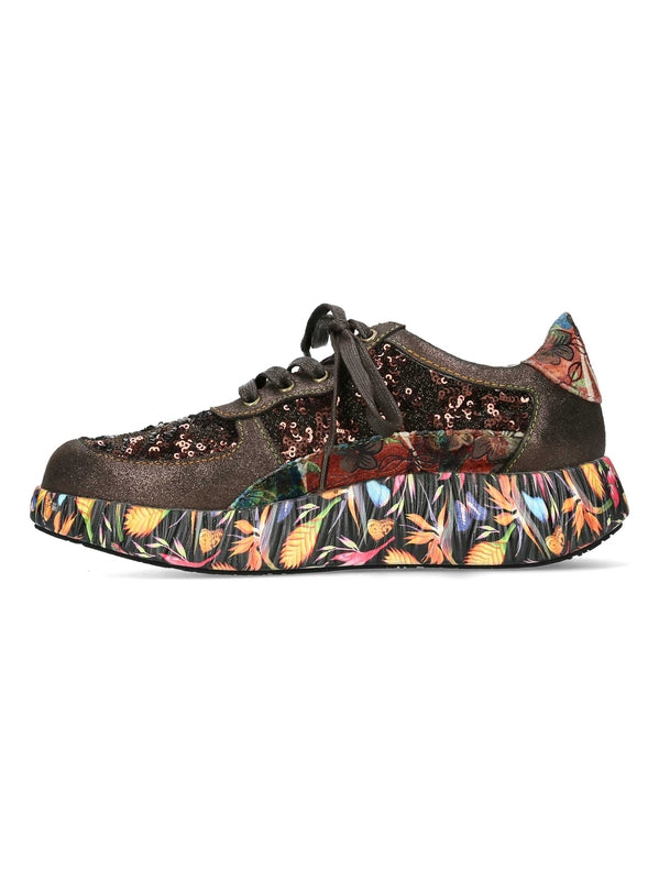 Laura Vita Nikito Bronze mit bunter Sohle 37 38 39 40 41 42 43 44