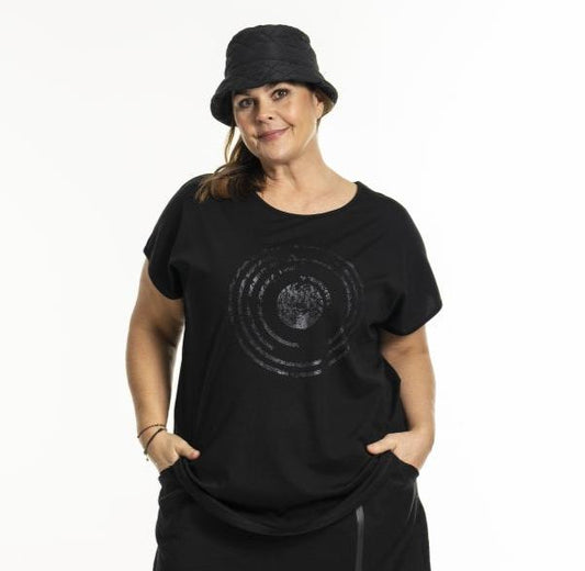 Gozzip Shirt Black Edition schwarz mit Akzente kurzarm 42 44 46 48 50 52 54 56