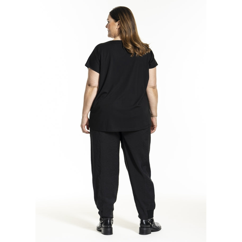 Gozzip Shirt Black Edition schwarz mit Silberaufdruck kurzarm 42 44 46 48 50 52 54 56