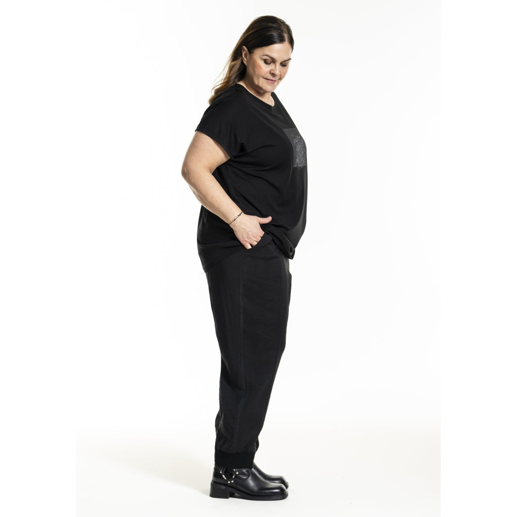 Gozzip Shirt Black Edition schwarz mit Silberaufdruck kurzarm 42 44 46 48 50 52 54 56