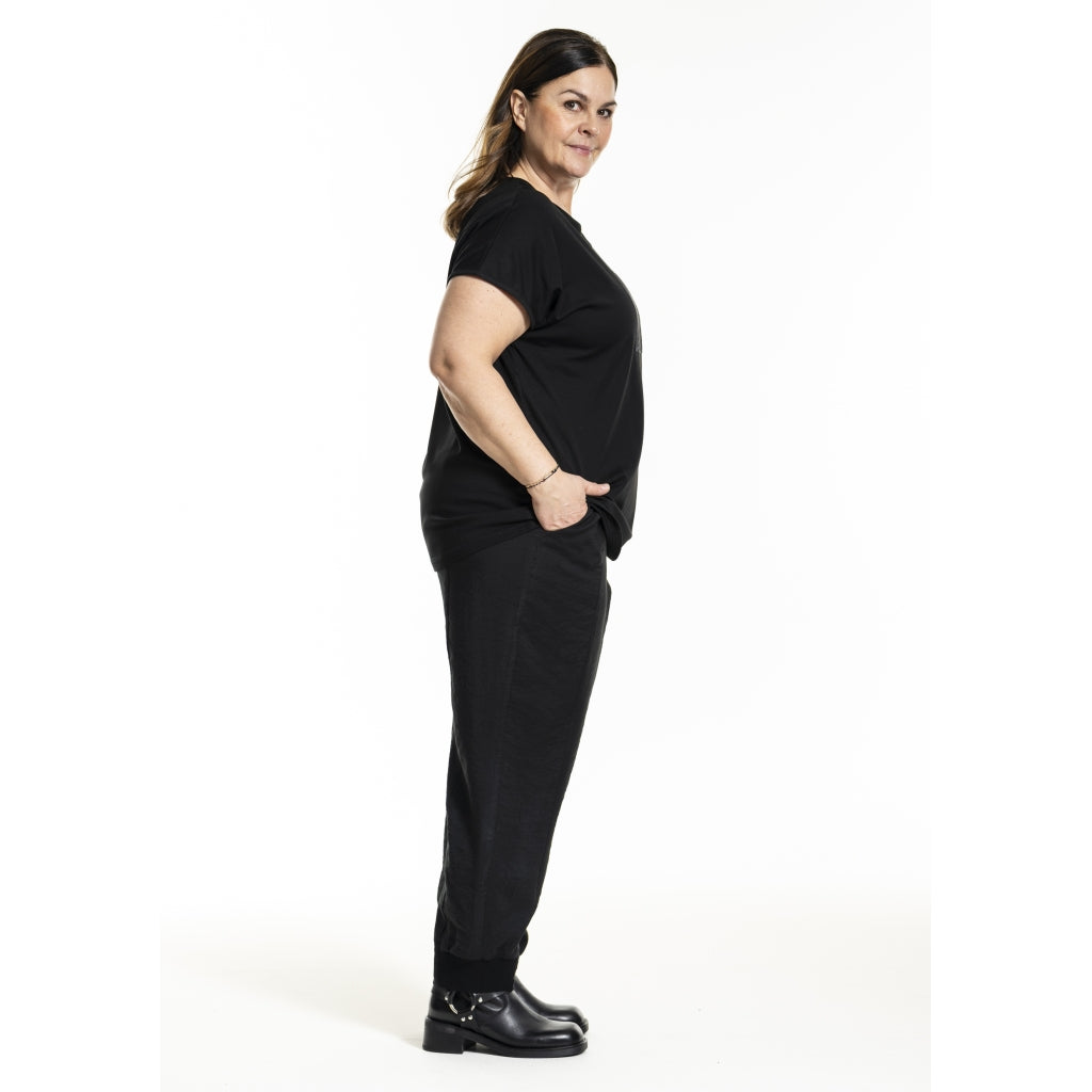 Gozzip Shirt Black Edition schwarz mit Silberaufdruck kurzarm 42 44 46 48 50 52 54 56