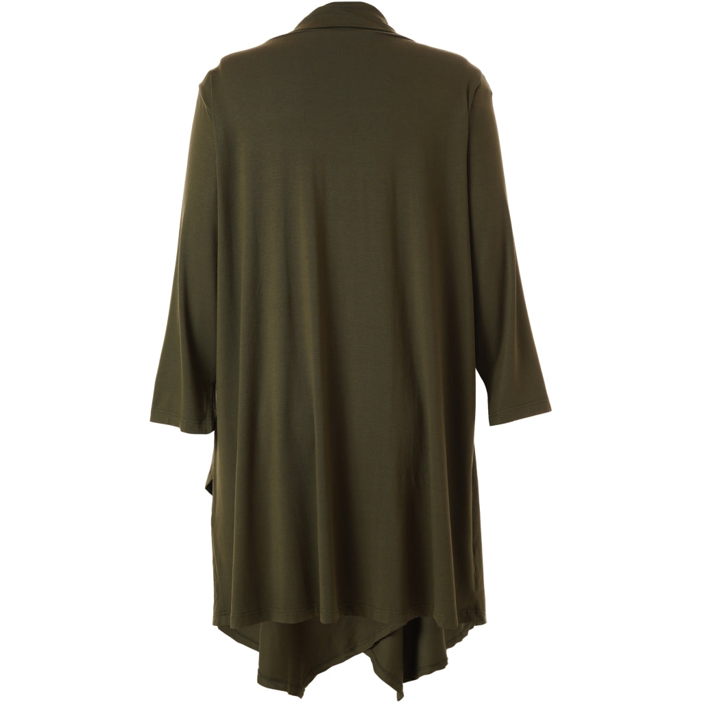 Studio Tunika A-Form mit weitem Rollkragen khaki Gr 42-56