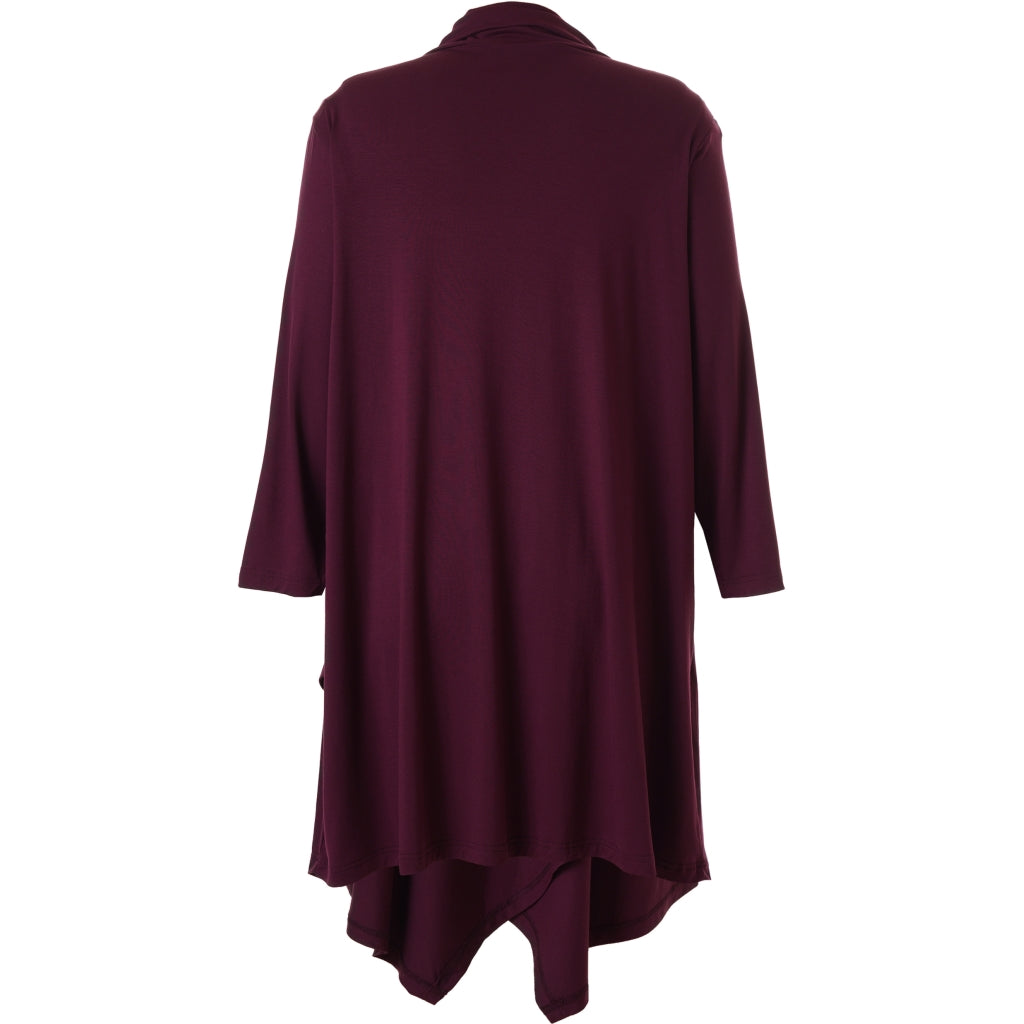 Studio Tunika A-Form mit weitem Rollkragen bordeaux Gr 42-56