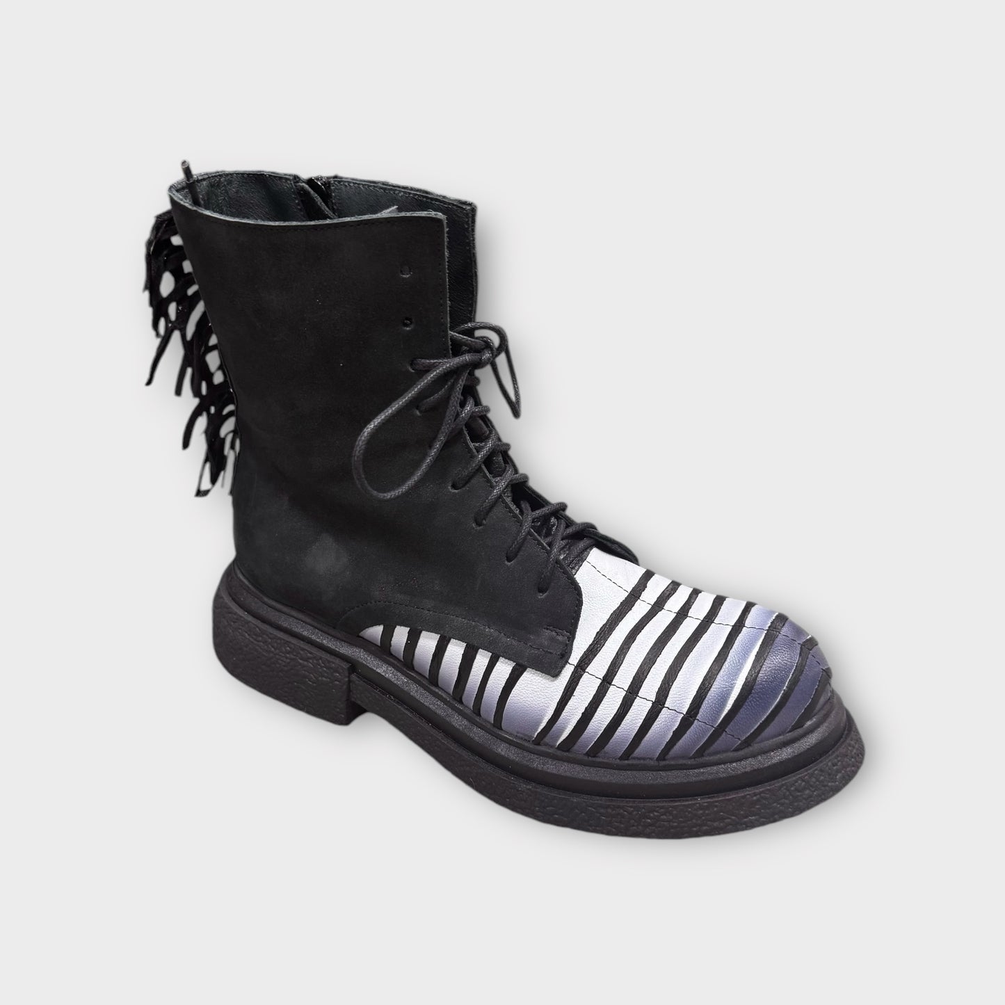 Papucei Schuhe Boot Stiefelette schwarz weiß 38 39 40 41 42 43