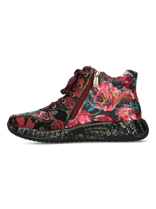 Laura Vita Burton Rouge rot schwarz Sneaker hoch 37 38 39 40 41 42 43 44