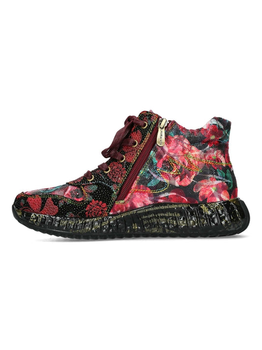 Laura Vita Burton Rouge rot schwarz Sneaker hoch 37 38 39 40 41 42 43 44