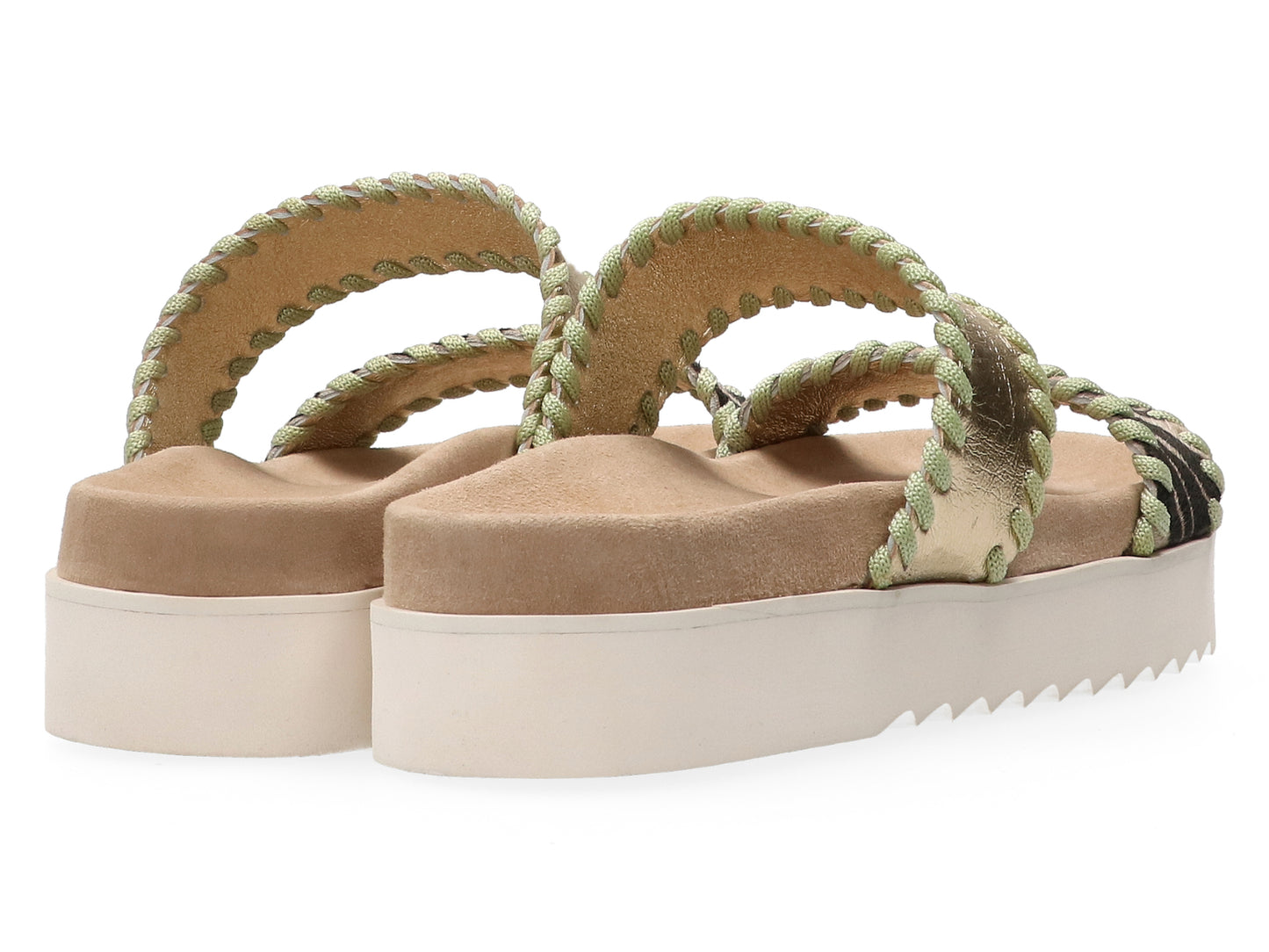 maruti Flip Flop Sandale Zebra Gold Grün 38 39 40 41 42