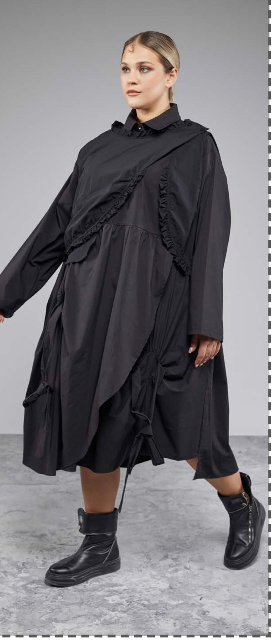 H4 Kleid 2tlg mit Weste schwarz Einheitsgrösse 48 50 52 54 56 58 60