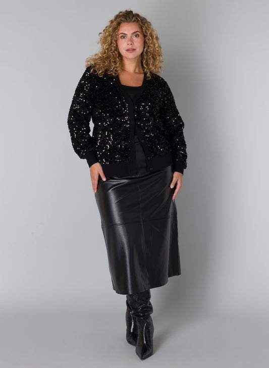 Yesta Rock veganes Leder schwarz 44 46 48 50 52 54 56