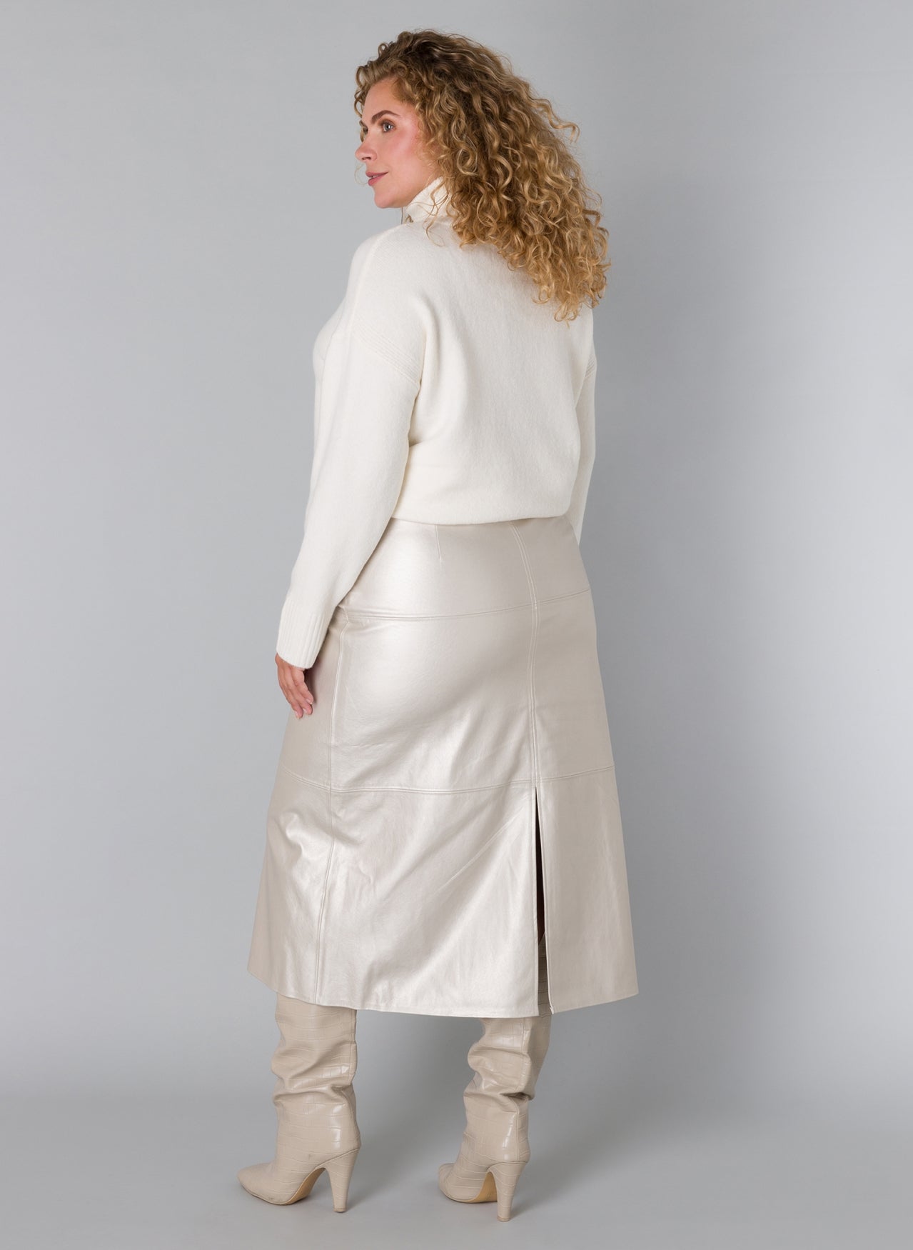 Yesta Rock veganes Leder champagner silber 44 46 48 50 52 54 56