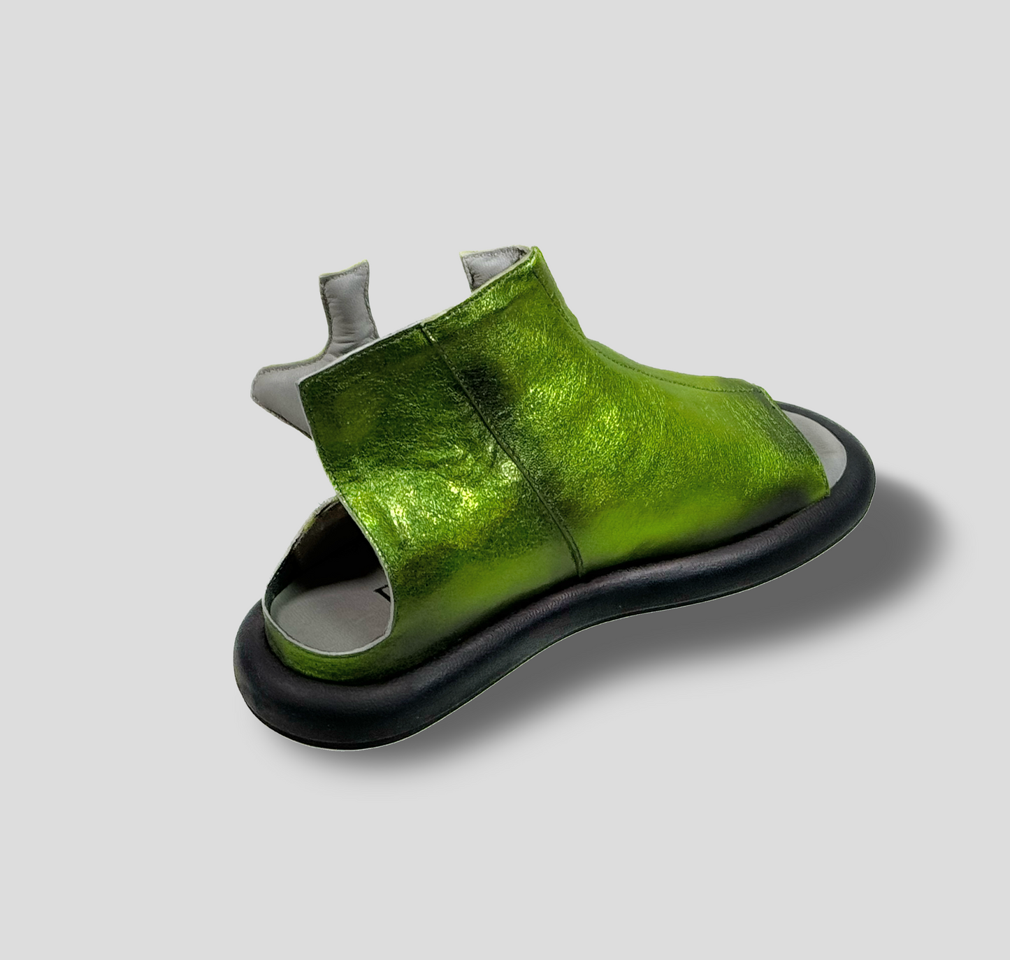 Papucei Schuhe Atlas Grün metallic 38 39 40 41 42