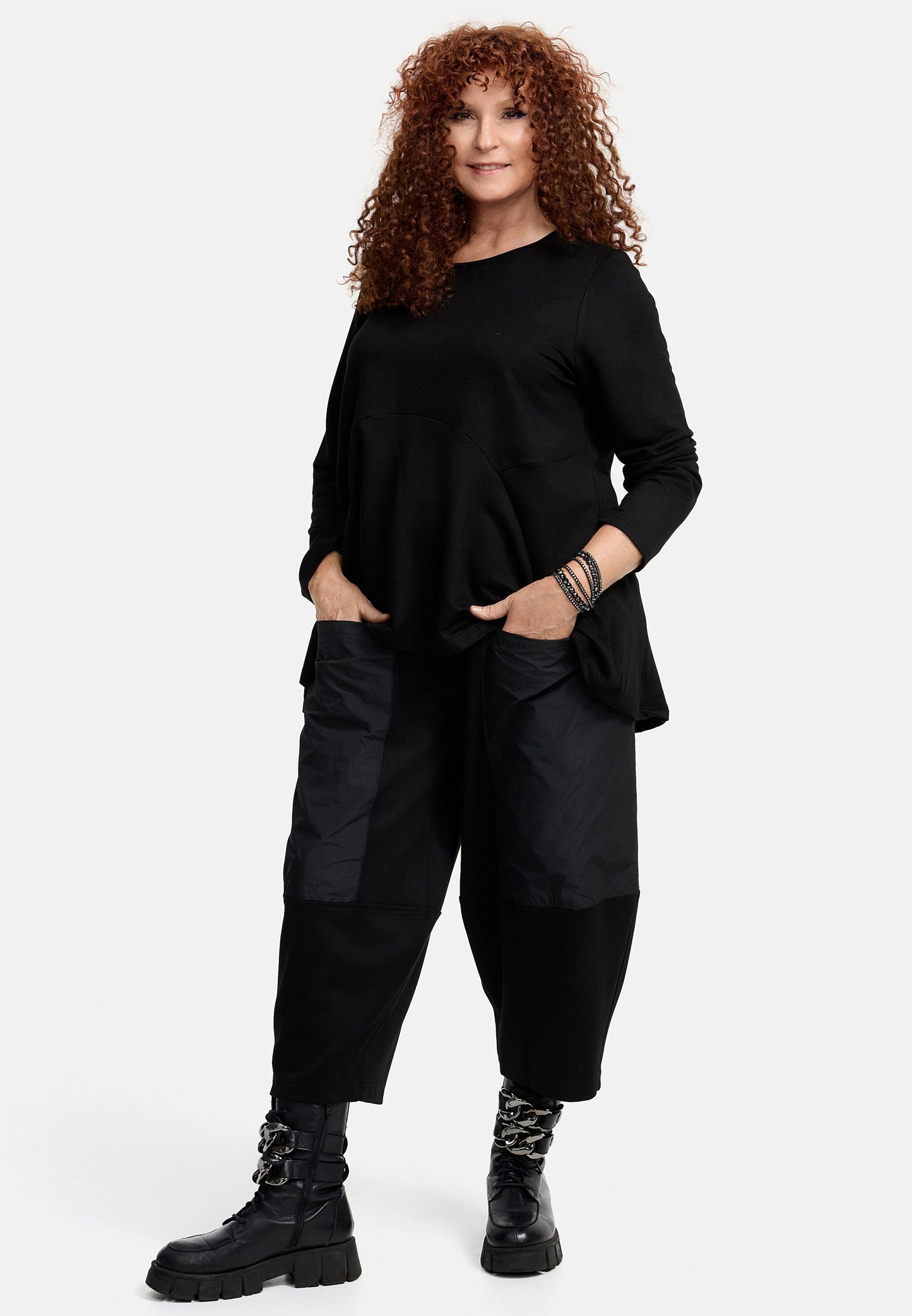 DYB Shirt A-Form Schwarz Oversize große Größen – Nickis XXL Fashion – Ansicht 5