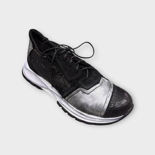 Papucei Halbschuh Sneakers schwarz silber 38 39 40 41 42 43