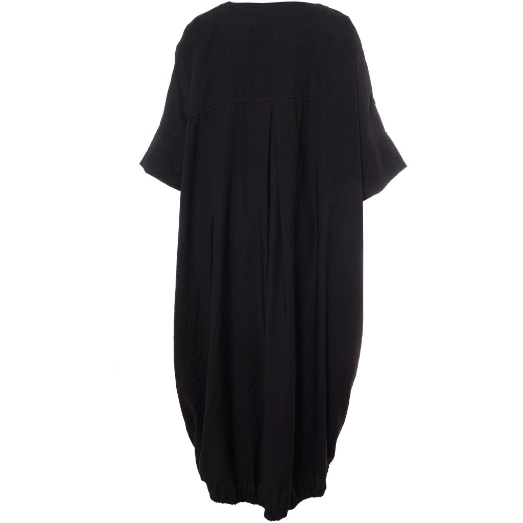 Gozzip Kleid Sommer schwarz weit Oversize Schnitt 42 44 46 48 50 52 54 56