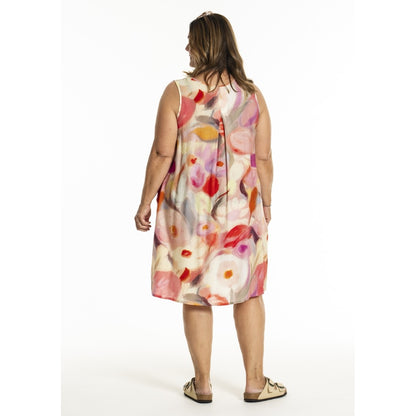 Gozzip long Top Kleid bunt V-Ausschnitt 42 44 46 48 50 52 54 56