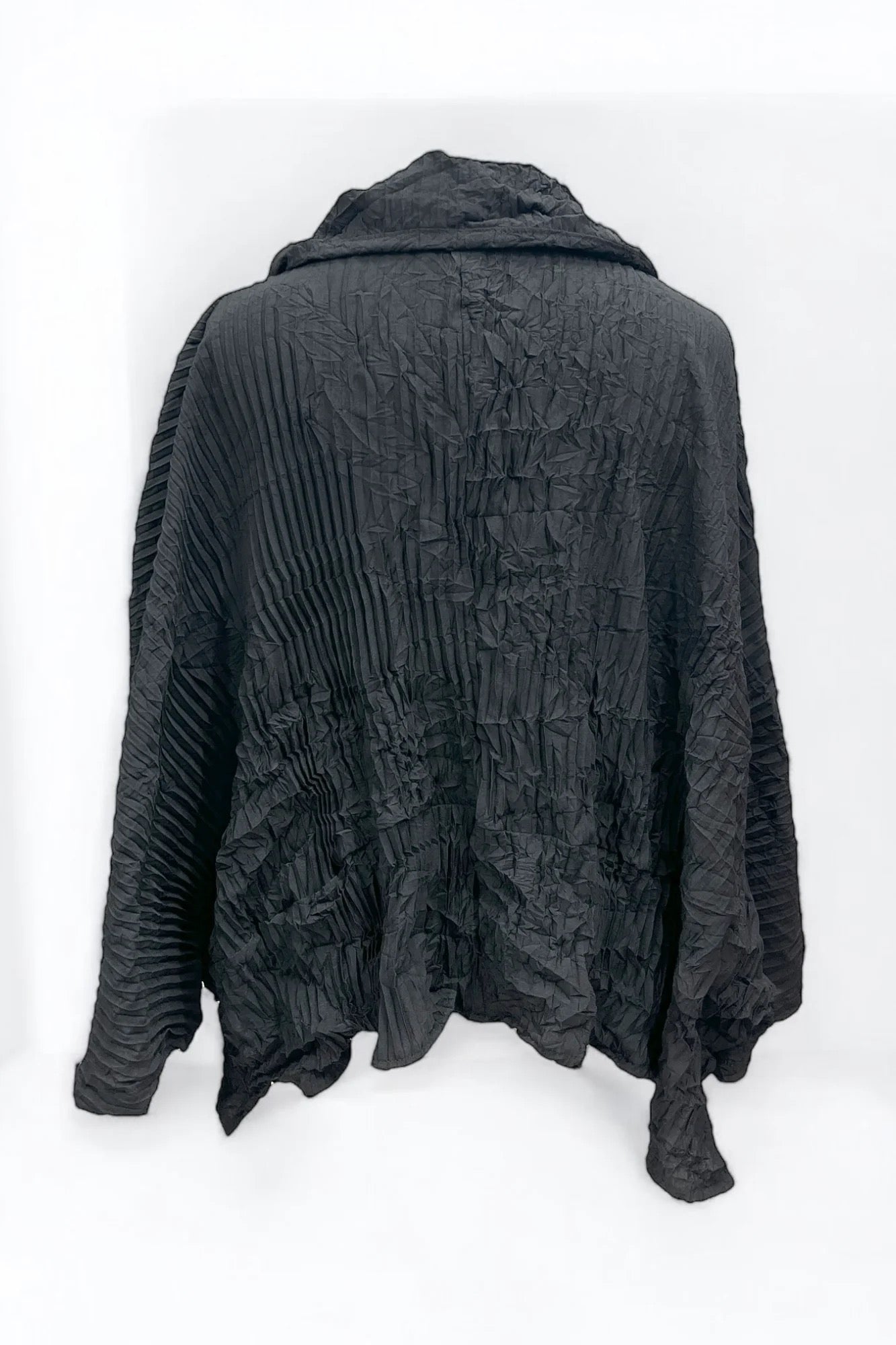 Vincenzo Allocca Kurz Jacke gecrasht schwarz onesize 40 42 44 46 48 50 52 54 56 58 60 62