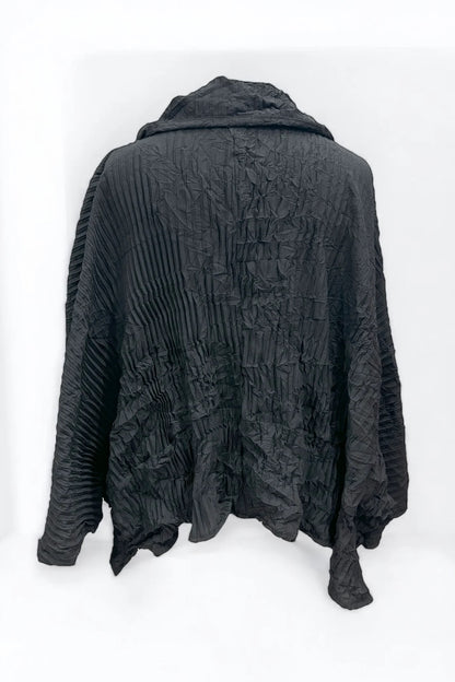Vincenzo Allocca Kurz Jacke gecrasht schwarz onesize 40 42 44 46 48 50 52 54 56 58 60 62