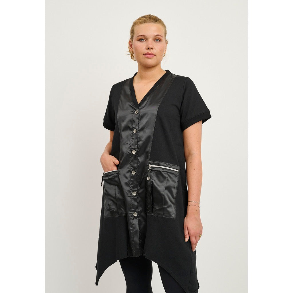 Pont Neuf exquisite Weste Schwarz mit Microtafteinsätze 42 44 46 48 50 52 54 56