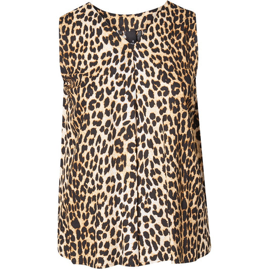 Adia Top Animal braun schwarz Viskose 42 44 46 48 50 52 54 56