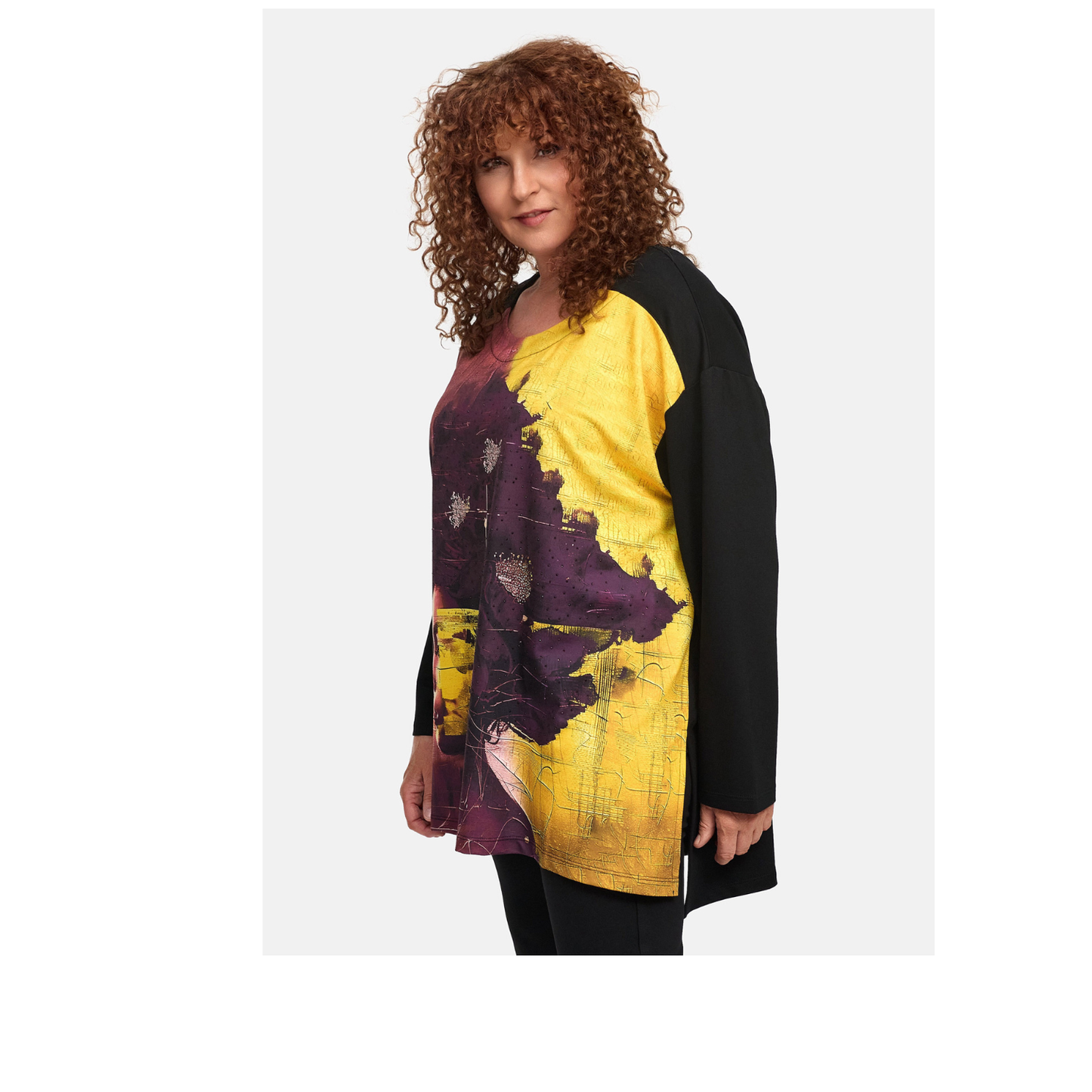 Frenzi4u Longshirt Autumn Vision Print große Größen – Nickis XXL Fashion – Ansicht 5