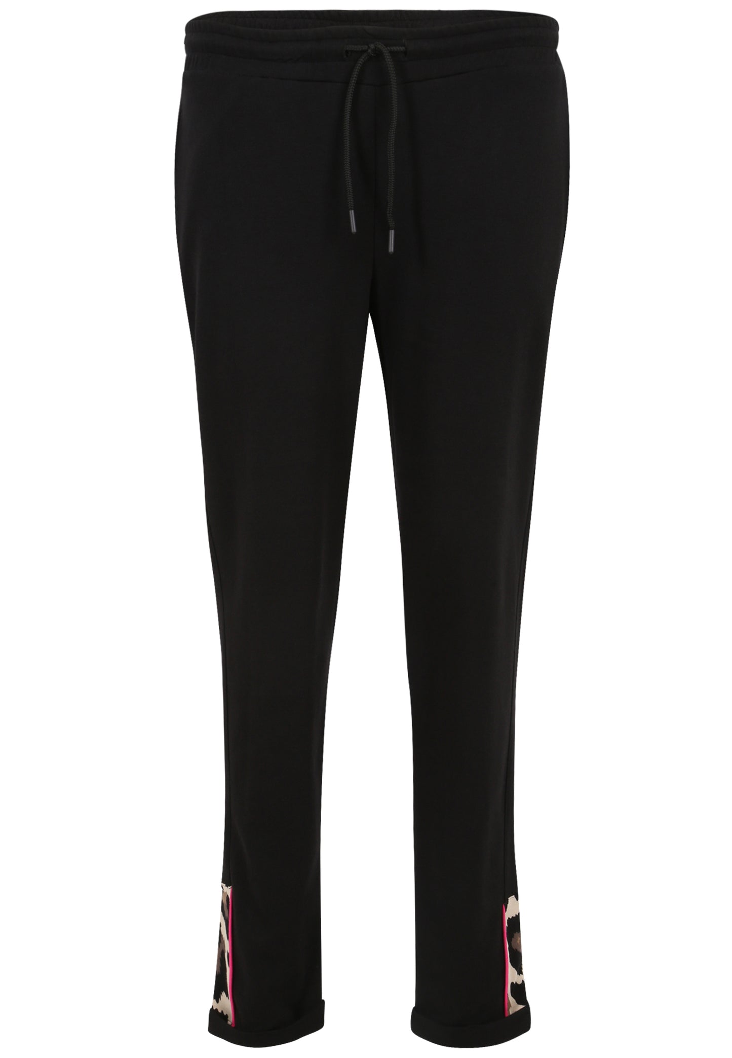 Doris Streich Hose aus Wirkware mit Leo-Einsätzen pink 50