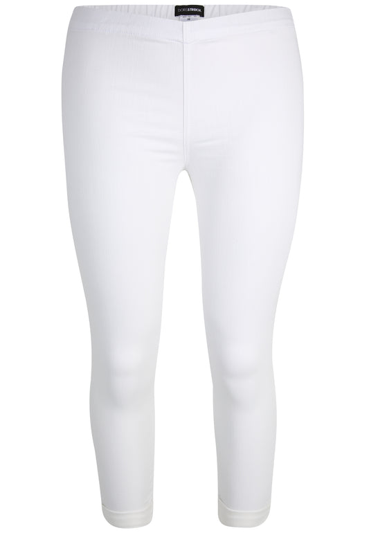 Doris Streich weiße Jeanshose mit Gummibund Weiß 46 48 50