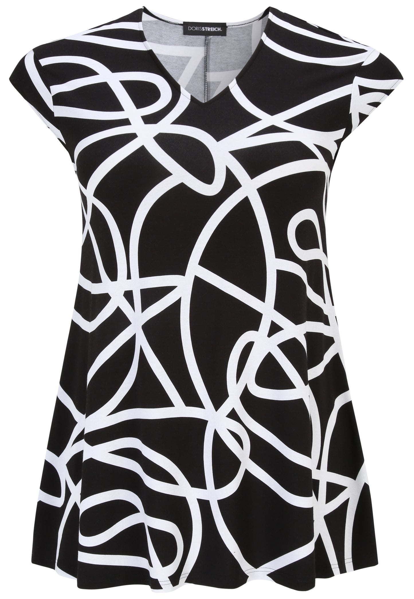 Doris Streich Long-Shirt mit Grafik-Print und kurzarm 44 46 48 50 52 54 56