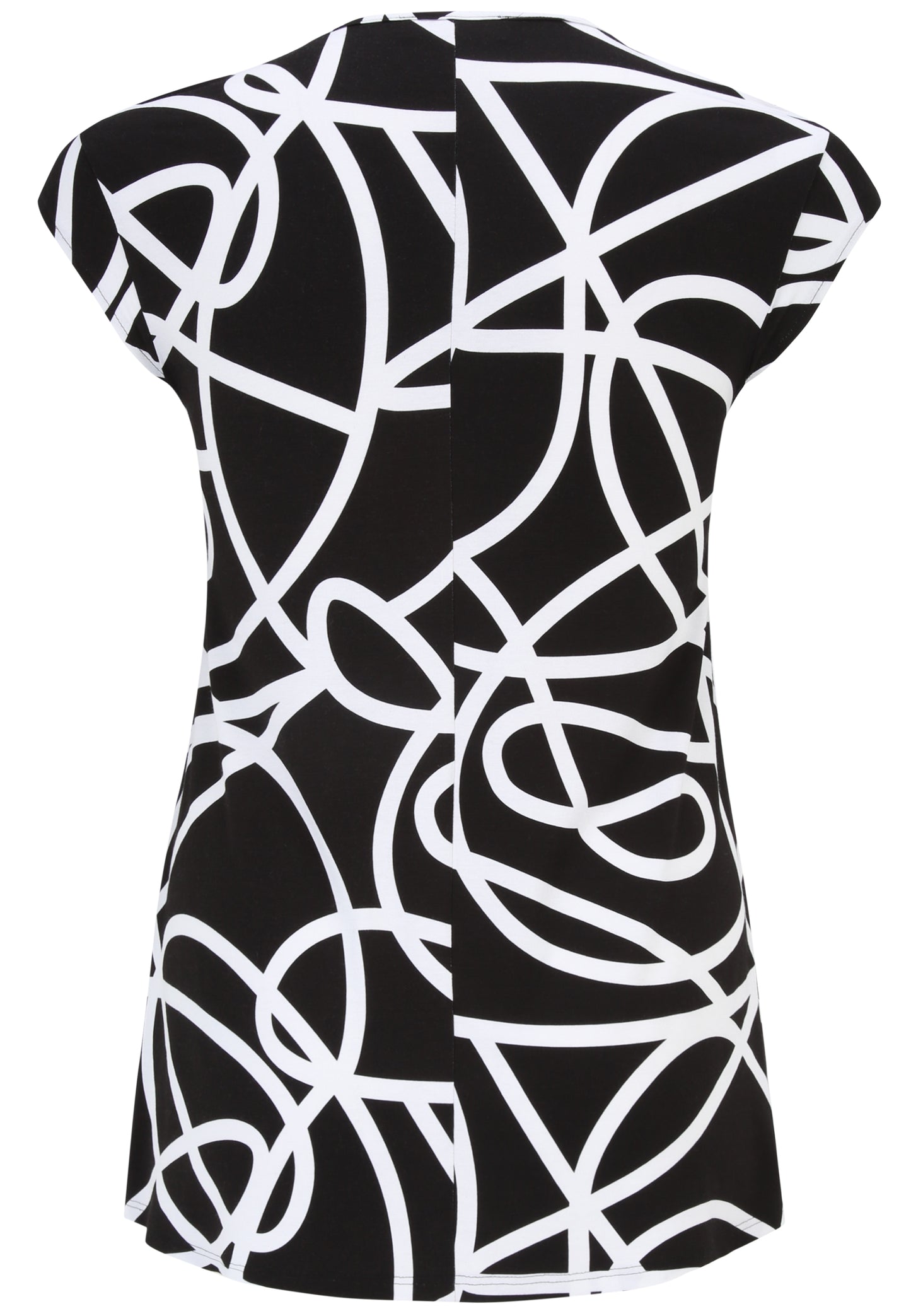 Doris Streich Long-Shirt mit Grafik-Print und kurzarm 44 46 48 50 52 54 56