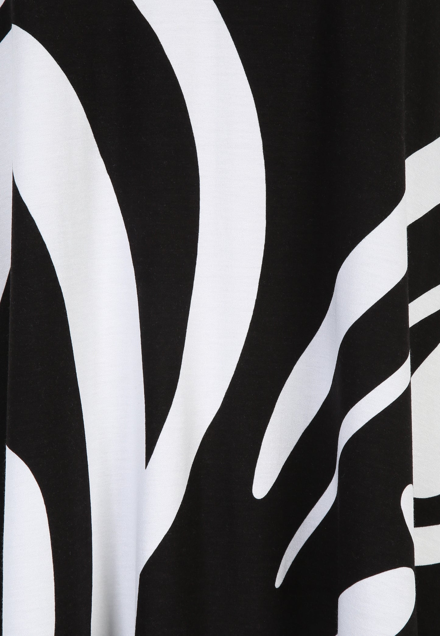 Doris Streich Long-Shirt Grafik-Print Schwarz Weiß große Größen – Nickis XXL Fashion – Ansicht 3