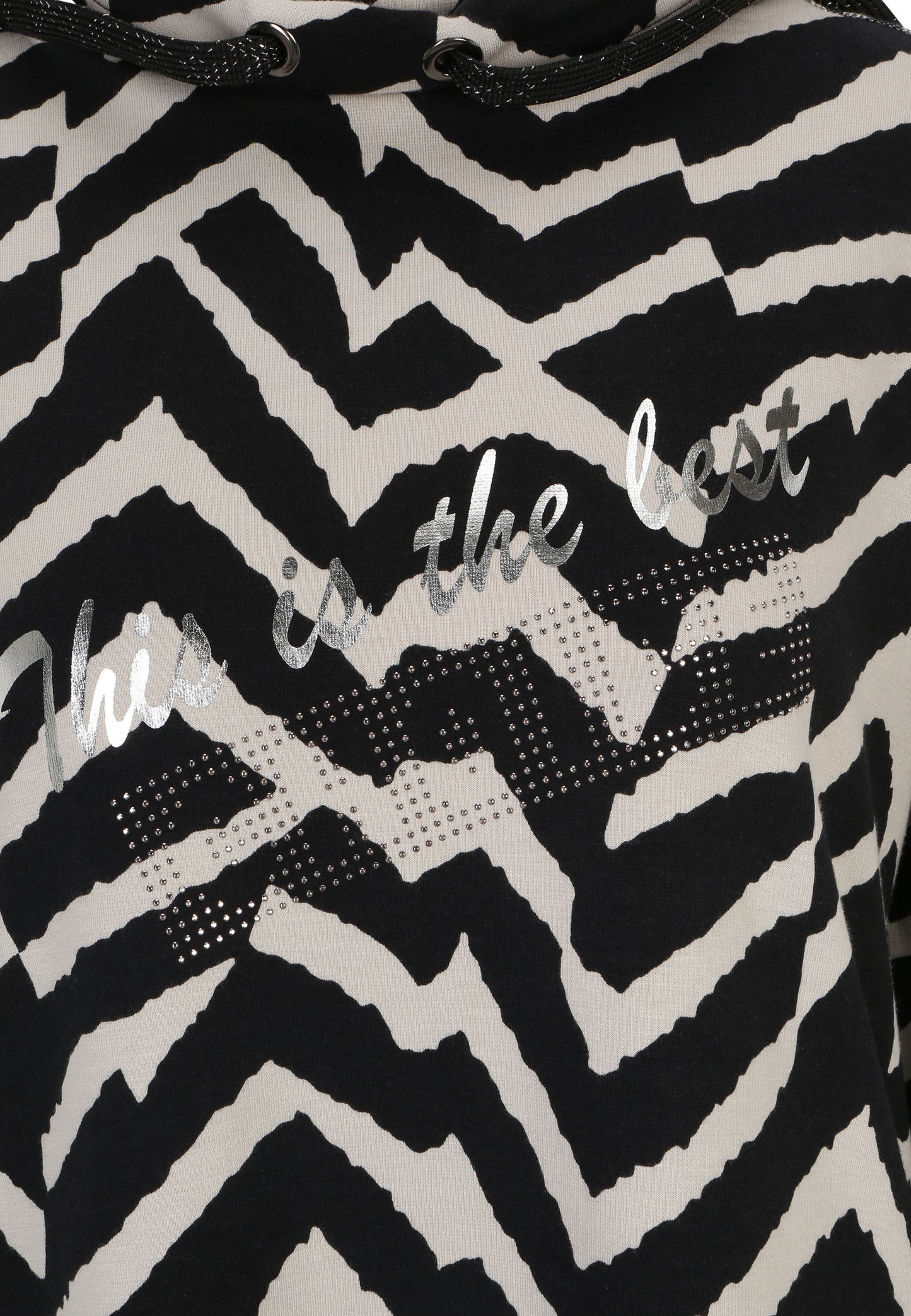 Doris Streich Sweatshirt Grafik-Print Naturtöne große Größen – Nickis XXL Fashion – Ansicht 3