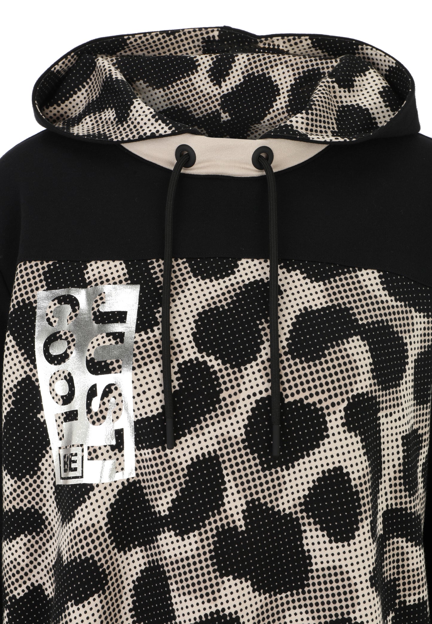 Doris Streich Long-Sweatshirt Leo-Print mit Kapuze große Größen – Nickis XXL Fashion – Ansicht 3