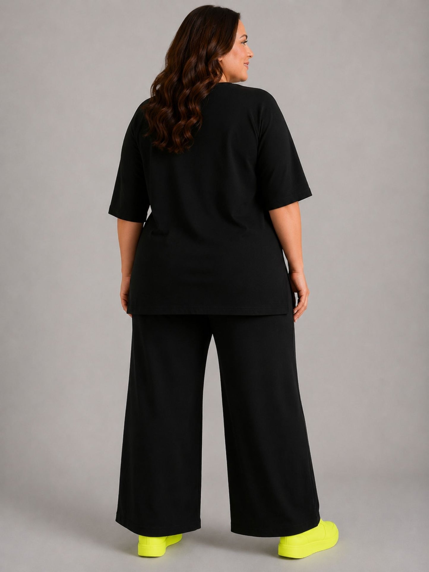 Doris Streich Marlene-Hose uni – Schwarz / Grau