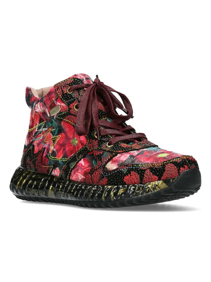 Laura Vita Burton Rouge rot schwarz Sneaker hoch 37 38 39 40 41 42 43 44