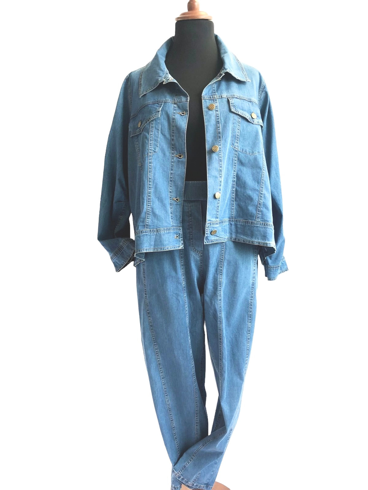 DYB Jeanshose super stretchig Tencel blau 40 42 44 46 48 50 52 54 56 58 69
