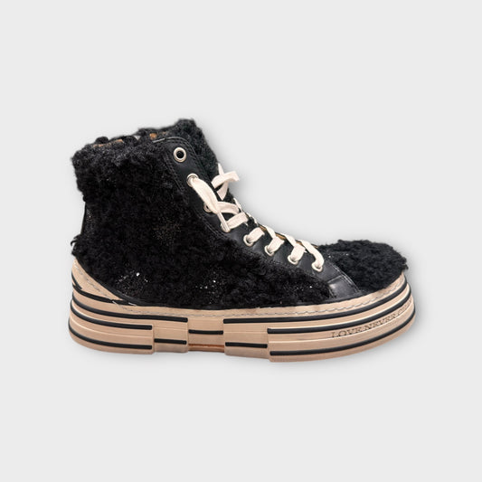 Rebecca White Sneaker Mantone Black Schwarz Bouclè Gr 38 39 40 41 42