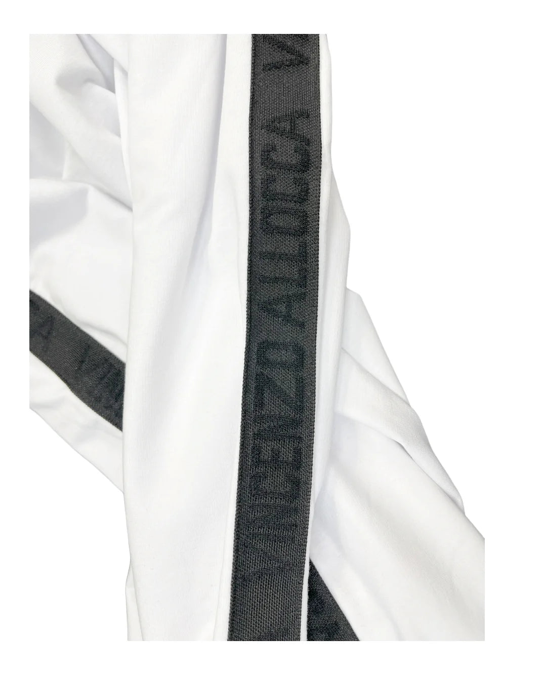 Vincenzo Allocca Hose Jogpant weiß mit schwarz 40 42 44 46 48 50 52 54 56 58 60 62