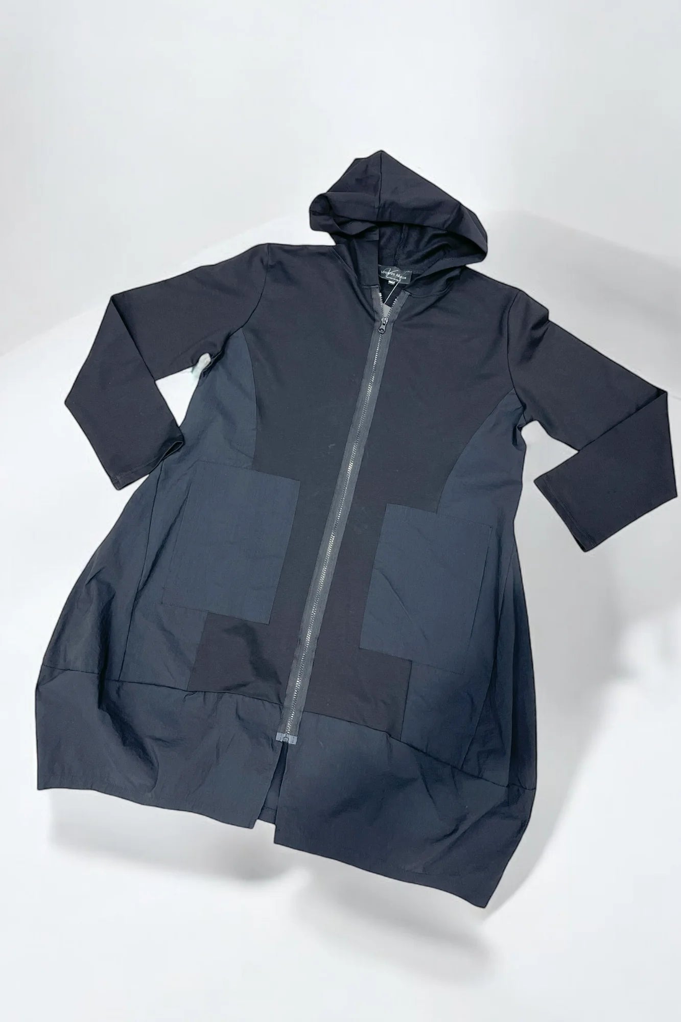Vincenzo Allocca Jacke schwarz mit Herz Motiv Schriftzug 52 54 56 58