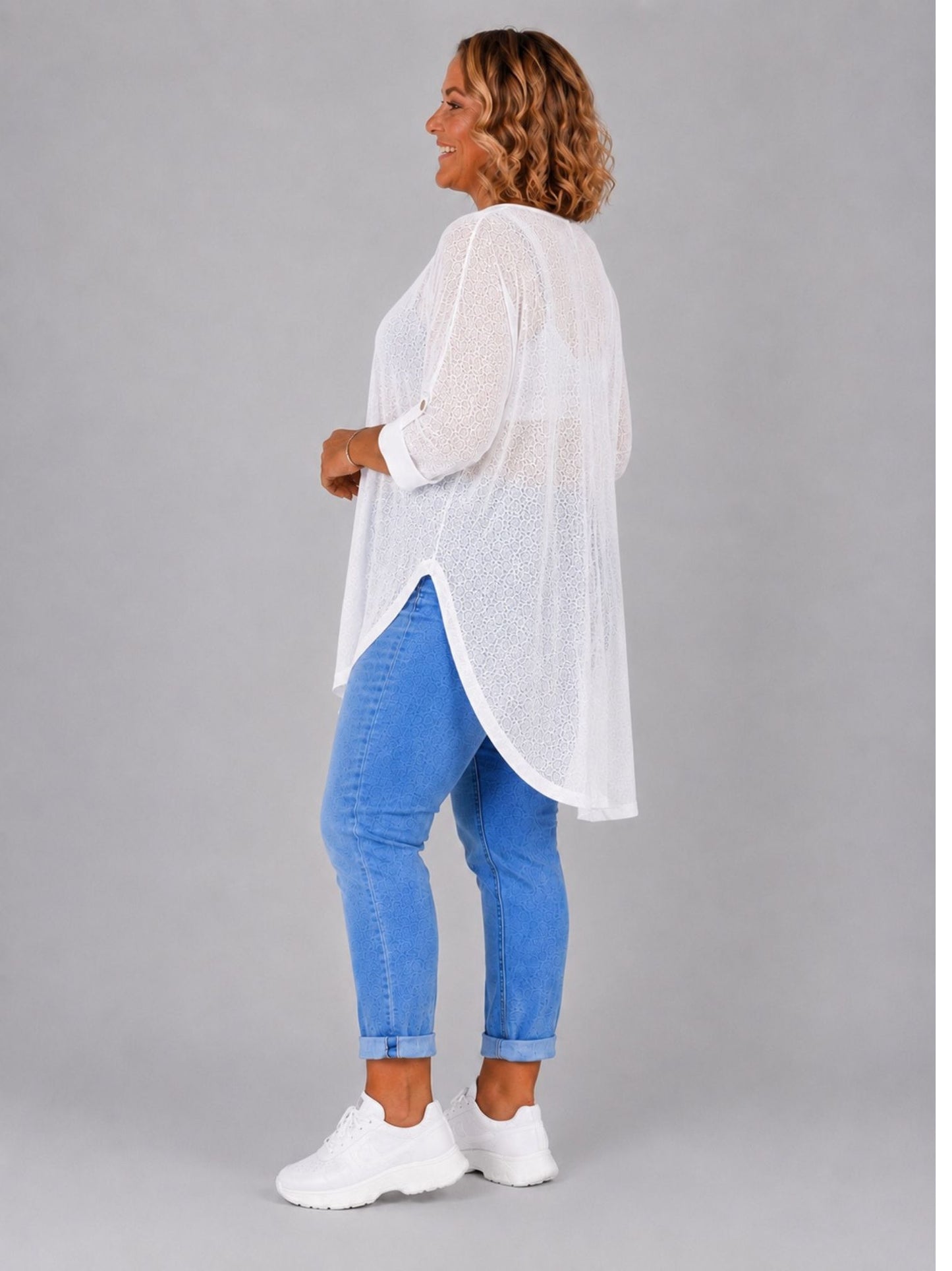 AKH Fashion Oversize Feinstrick-Shirt ponchoartig – Neongelb, Neonpink, Neongrün, Schwarz, Weiß, Einheitsgröße 48–60