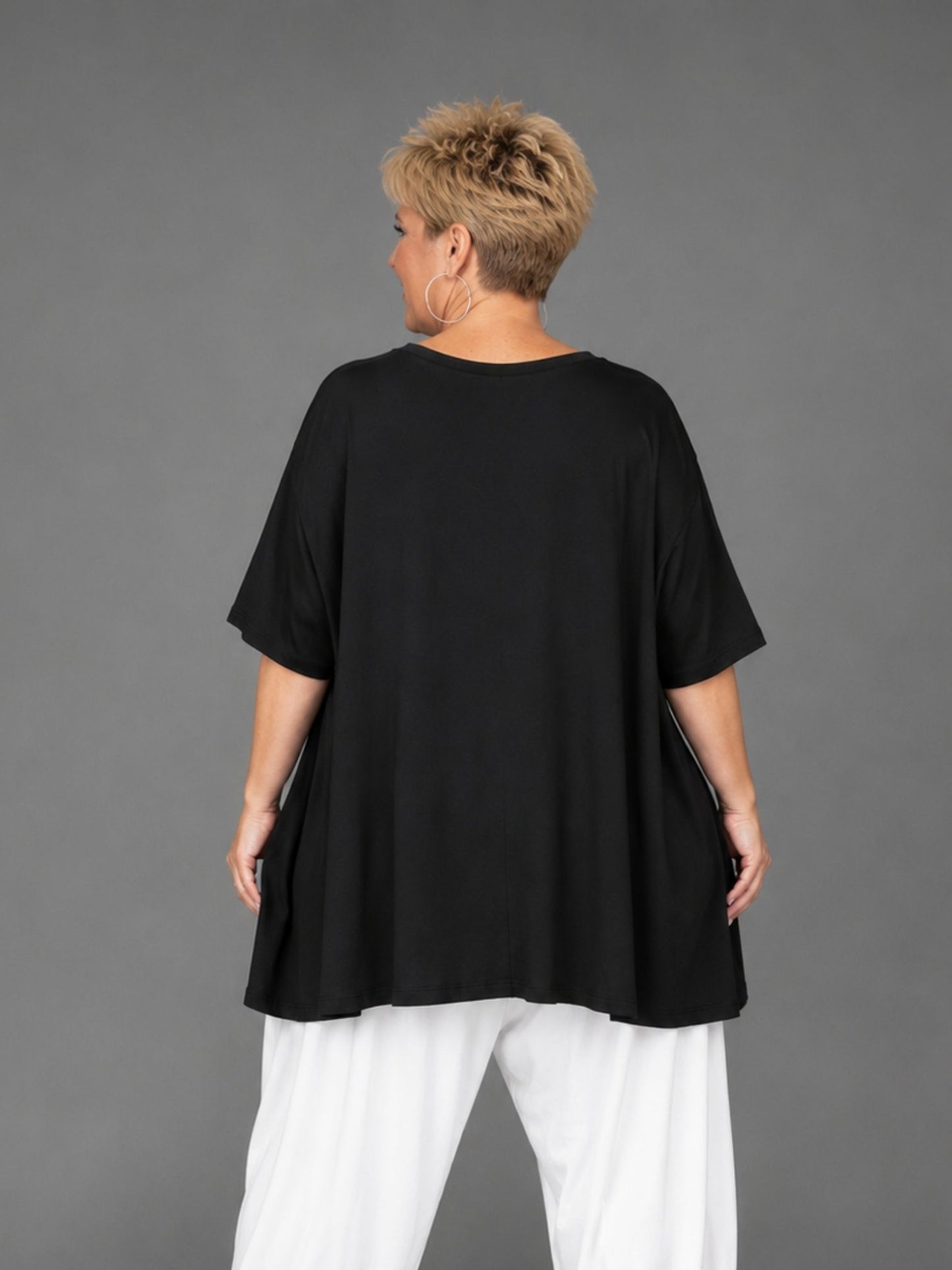 Frenzi Oversize Shirt mit Dackel-Print – große Größen 44–58 – Einheitsgröße