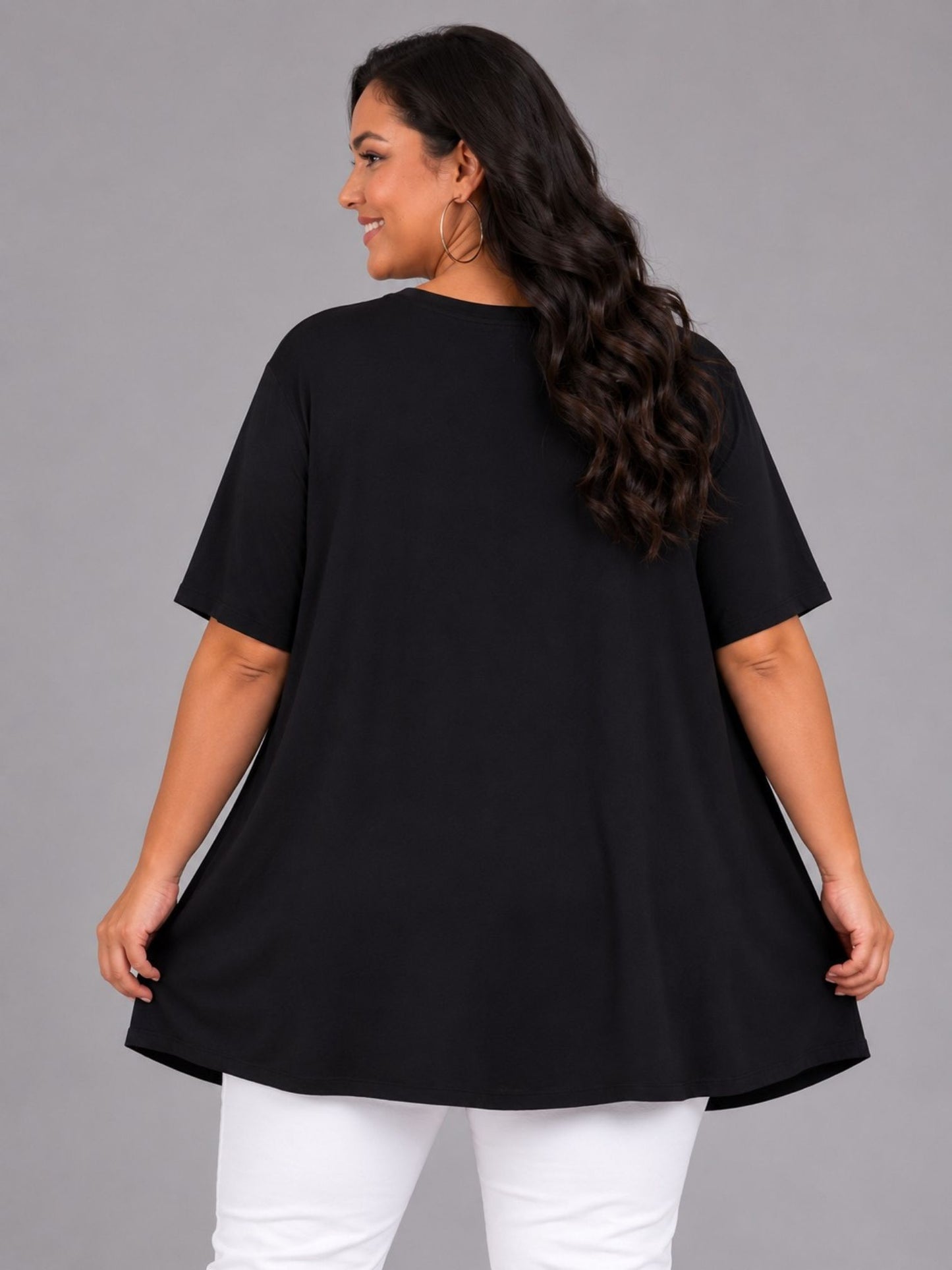 Frenzi Oversize Shirt Graffiti-Print Neon Schwarz – Einheitsgröße 44–58
