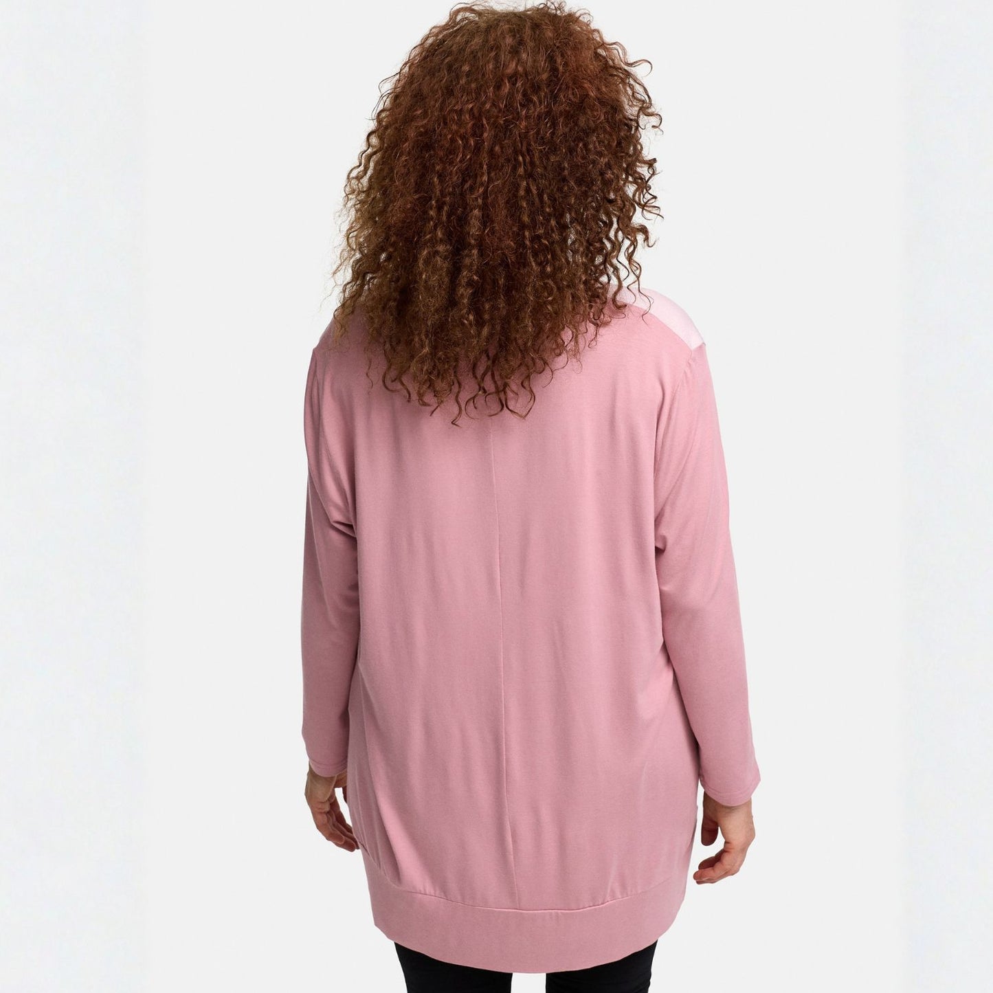 Frenzi4u Longshirt Giraffe mit Strass Altrosa