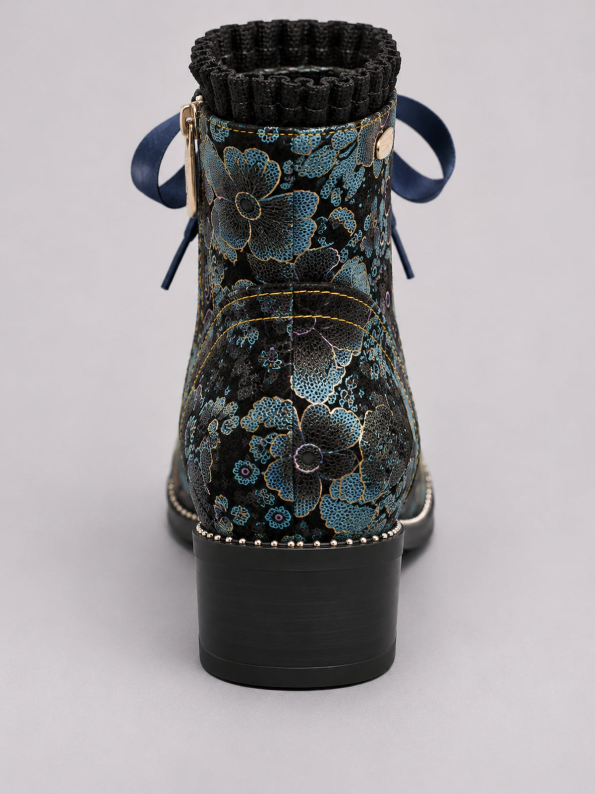 Laura Vita Stiefelette Schnürschuh schwarz blau grün 37 - 44