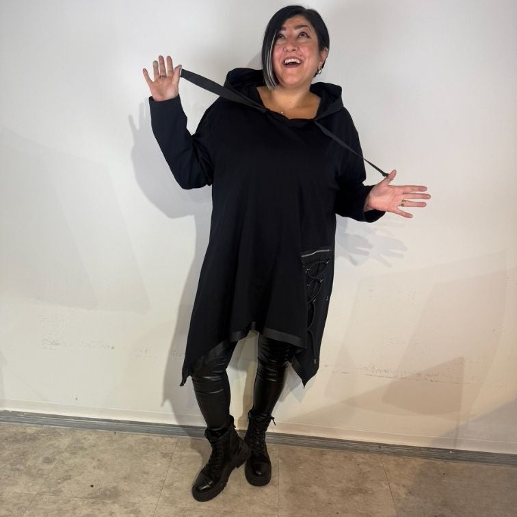 Sinne by Coom Design Long-Shirt Schwarz – modern, weich & figurschmeichelnd 42 44 46 48 50 52 54 56 58