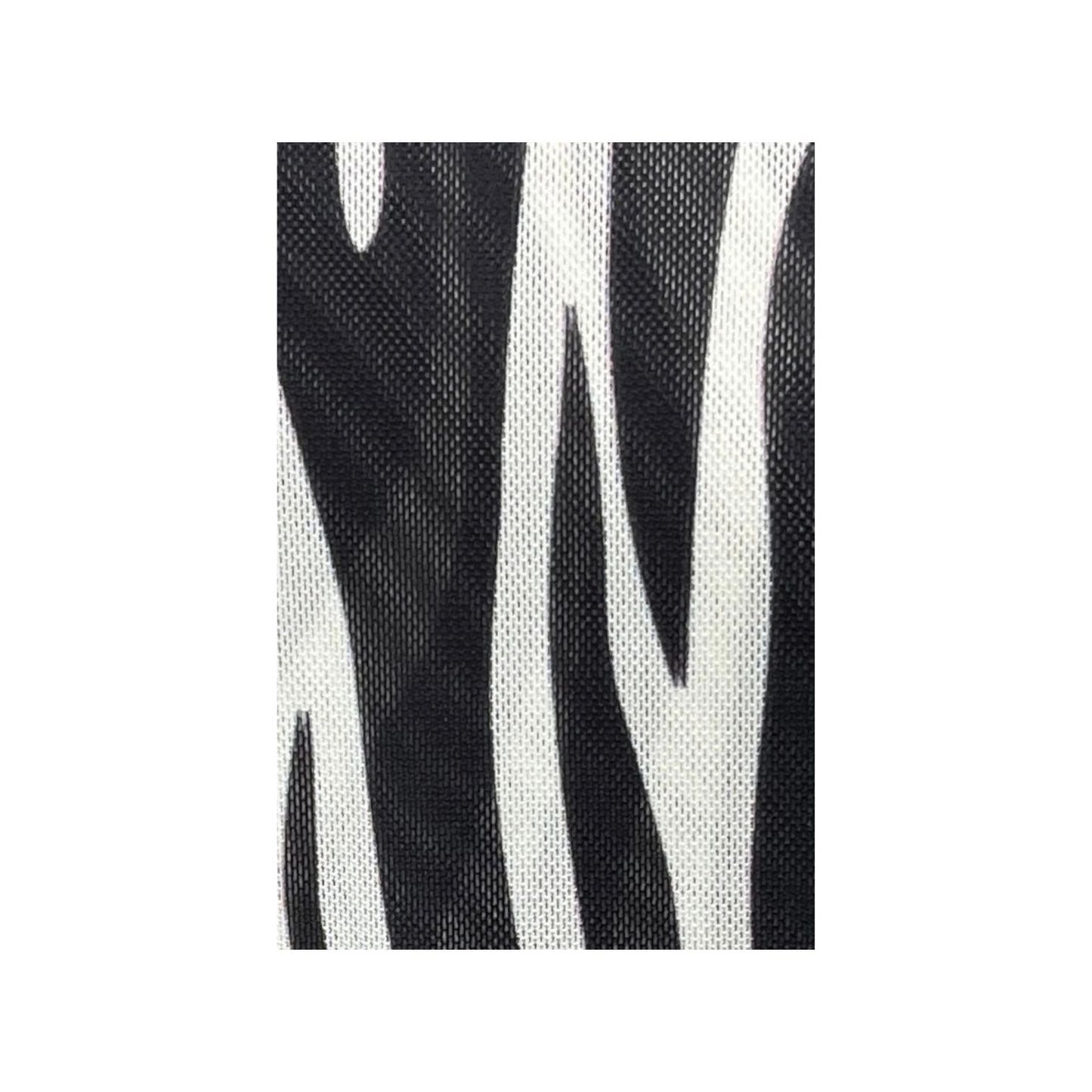 Vincenzo Allocca Mesh Shirt Zebra Schwarz Weiß – fließend & leicht transparent