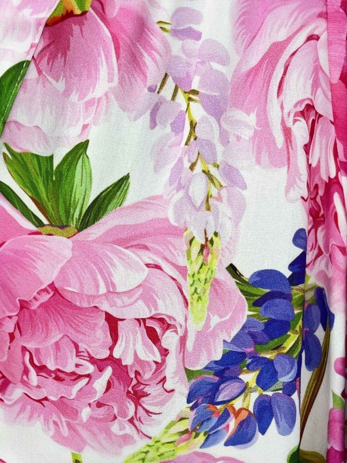 Sommerkleid große Größen Maxikleid Blumenprint Rosa Vincenzo Allocca