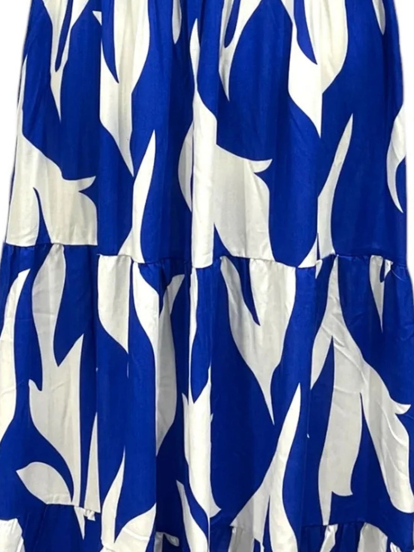 Sommerkleid große Größen Maxikleid Grafik-Print Blau Vincenzo Allocca