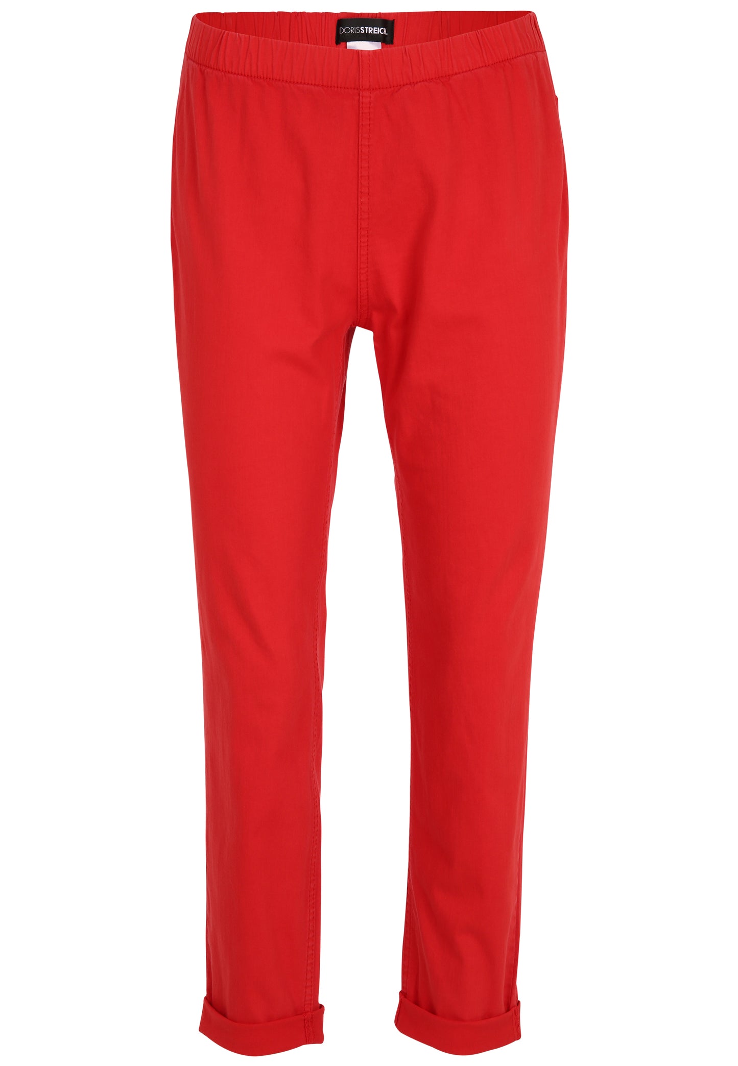 Doris Streich Jeans Rundumgummizug Rot 54 56