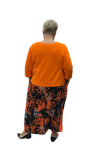 Lade das Bild in den Galerie-Viewer, DYB Kleid gemustert blau schwarz orange  Gr 1 - 6
