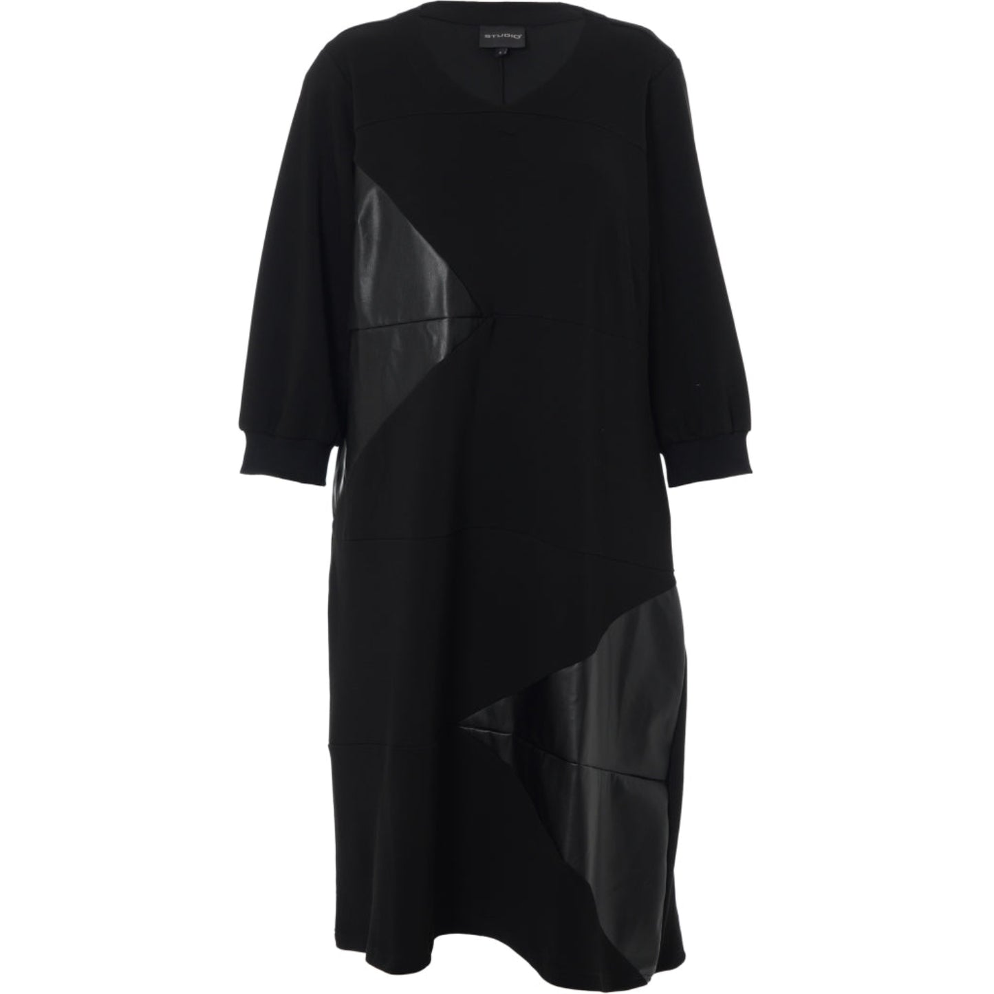 Studio Tunika Schwarz Rollkragen A-Form große Größen – Nickis XXL Fashion – Ansicht 4