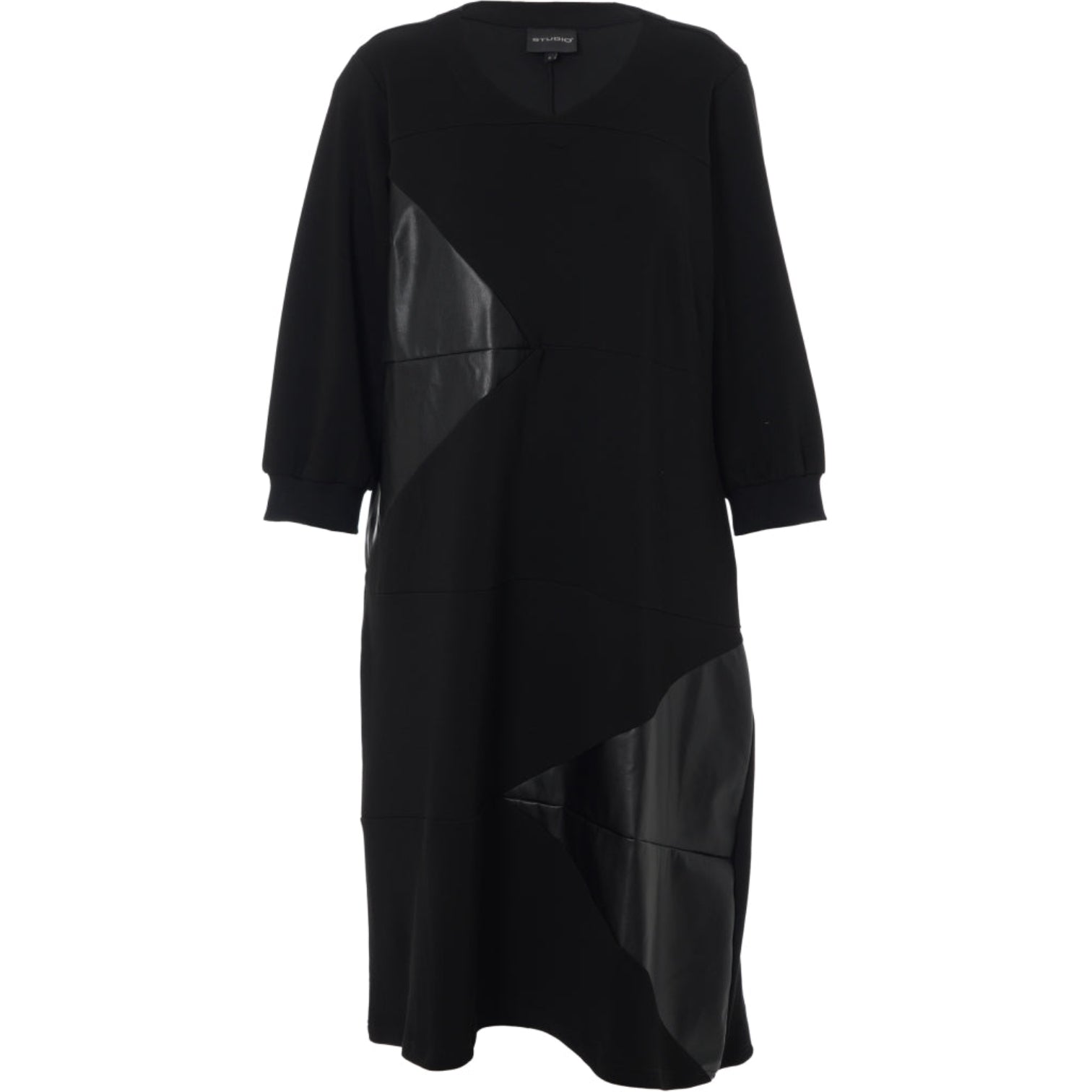 Studio Tunika Schwarz Rollkragen A-Form große Größen – Nickis XXL Fashion – Ansicht 4